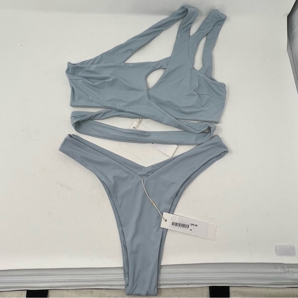 Riot Swim Light Blue Bikini Set - Picture 1 of 8